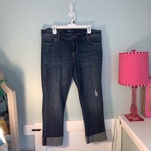 Cropped Dark Wash Jeans